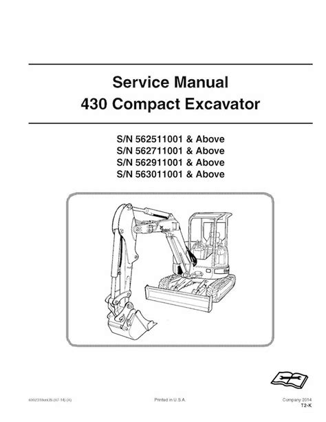 bobcat 430 mini excavator manual|bobcat 430 specs.